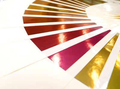 Im Grunde lassen sich mit EcoLeaf alle Farben in Metallic-Look ausführen (Quelle: Actega)