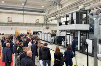 Die neue Varyflex V4 stand im Mittelpunkt der Omet Open House in Italien (Quelle: Omet)