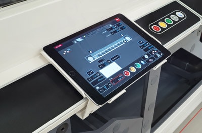 Über das mobile Tablet sind alle Funktionen steuerbar