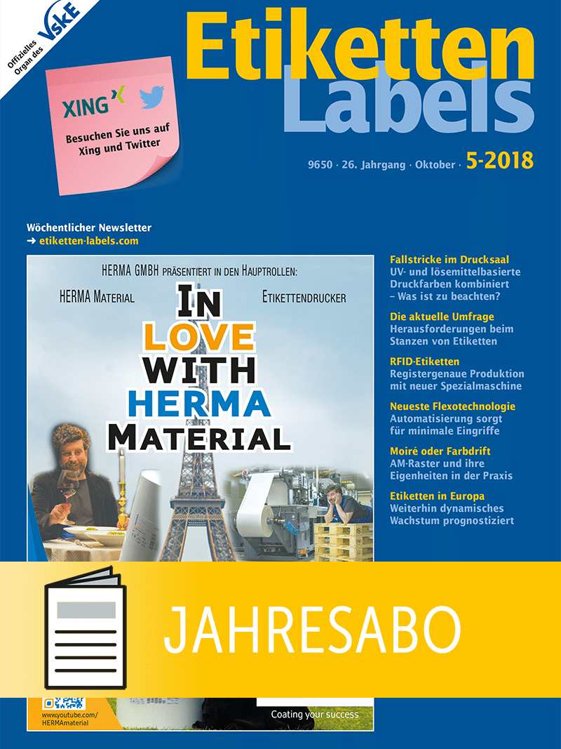 Produkt: Etiketten-Labels Jahresabonnement Print