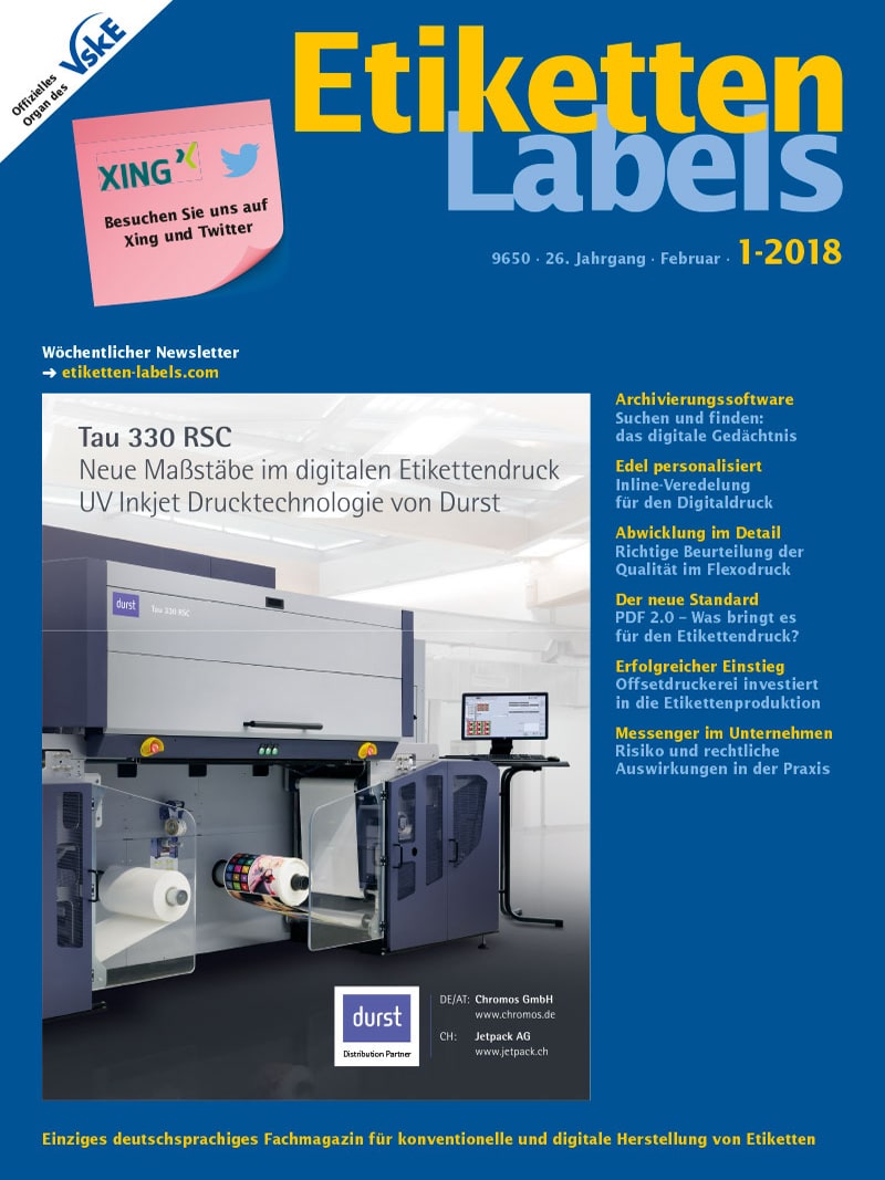 Produkt: Etiketten-Labels Digital 1/2018
