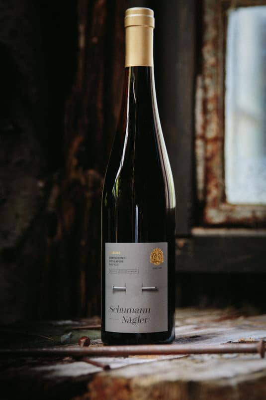 Eines der zahlreichen individuellen Weinetiketten-Designs von Franciska Martin für hochwertige Produkte
