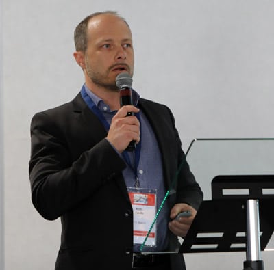 Cyrille Roze, der neue UNFEA-Präsident und Inhaber der Firma Stic Image, Lyon (Quelle: John Penhallow)